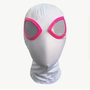 White and Pink Spider Mask Gwen Ghost Spider
